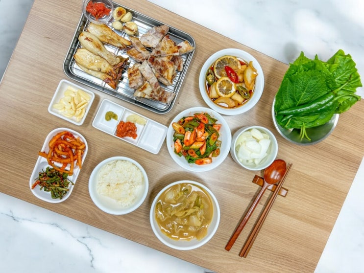  파절이소스 활용해서 삼겹살 맛있게 먹기