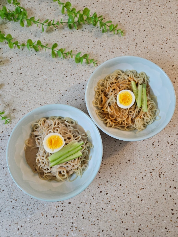  [반식엔 참깨비빔면] 참깨소스, 마라소스 두 가지 맛으로 비빔면맛있게 즐기기