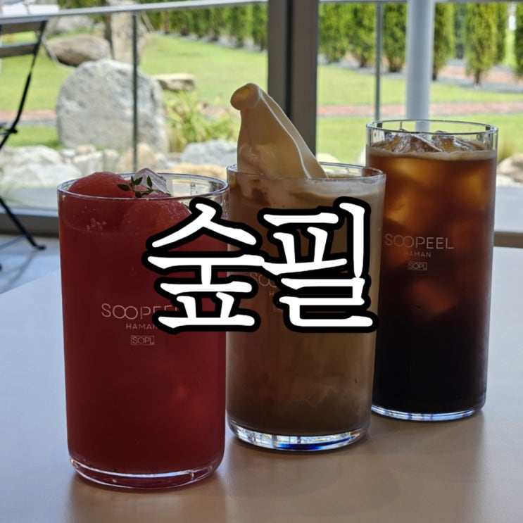  함안카페 남지유체꽃밭 근처 대형카페 '숲필'(SOOPEEL)
