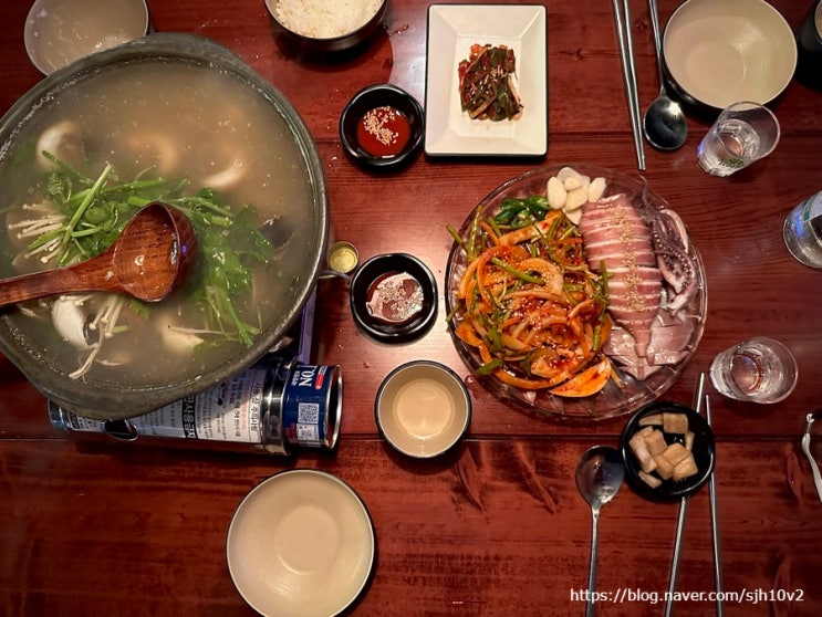 부천역 심곡동 술집 부천대 안주 맛집 오징어숙회 통골뱅이조개전골 부엉이 산장 부천역점