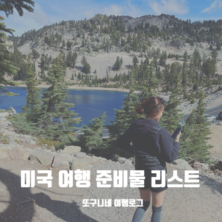  미국 여행 시 준비물 리스트, 출국 전 체크하자!