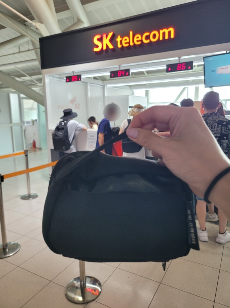 김해 국제 공항 SKT 텔레콤 로밍센터 위치 바로박스(baro Box)대여하는 곳 반납하는 곳 위치 나....