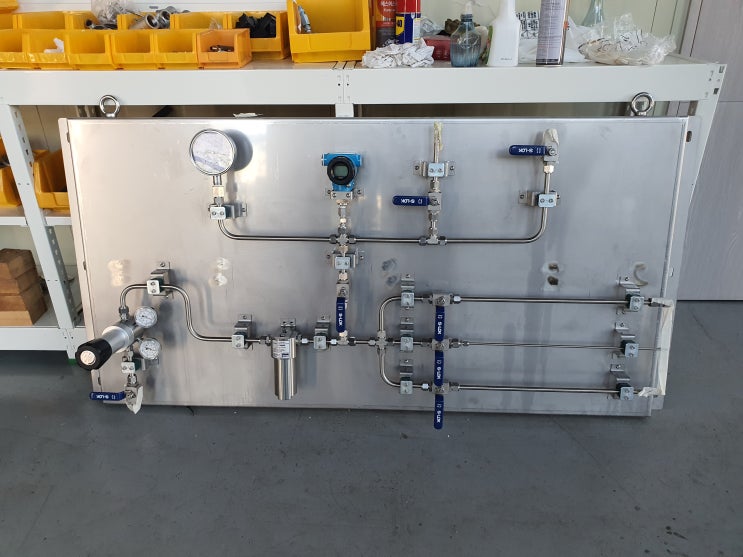  수소가스판넬 (H2 Gas Panel, Hydrogen Gas SUS Panel)