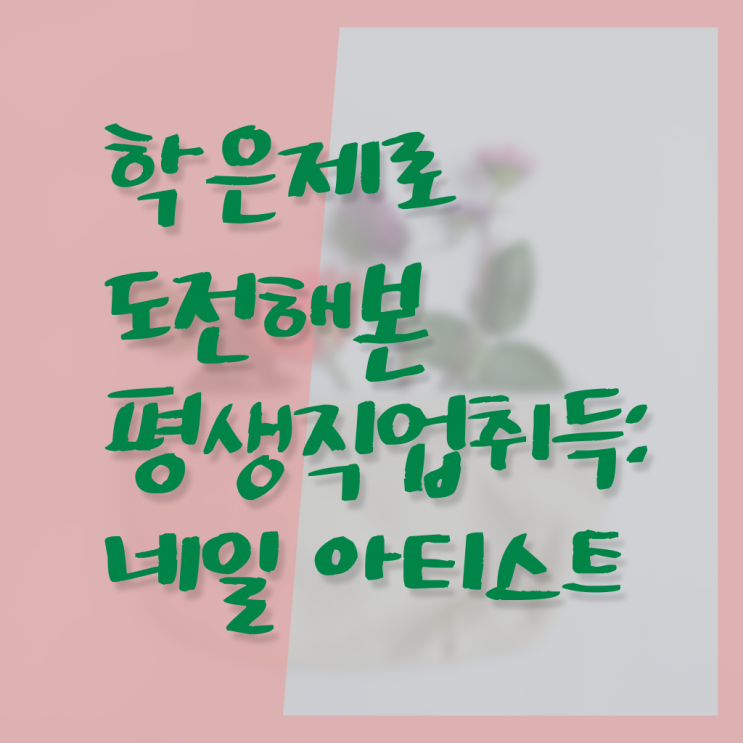  젤네일 디자인 , 네일아트 국가자격증 창업 면허증 취득 후기 및 검토해야 할 것 자세하게 알려드릴께요