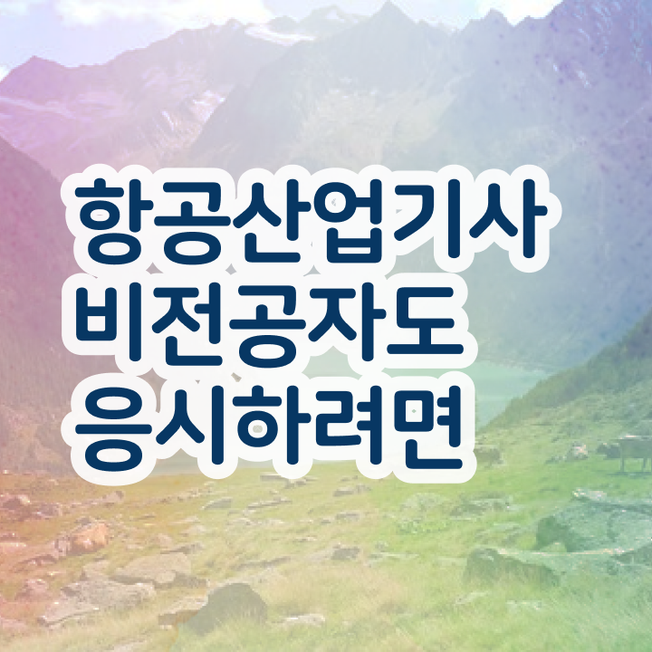  항공산업기사취업 항공산업기사 응시조건 온라인 과정으로 4달 안에 끝낸 전략