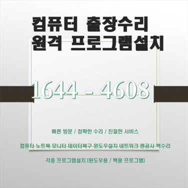  PC 조립 후 신호 없음 해결부터 데이터복구, 컴퓨터 수리 출장 원격 서비스의 모든 것