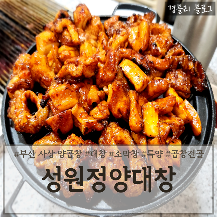  부산 사상양곱창 맛집 직접 구워주는 양념양대창맛집 '성원정양대창'