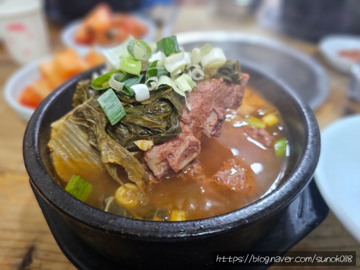  일산시장 줄서서 먹는 식당 소문난뼈해장국 웨이팅 주차