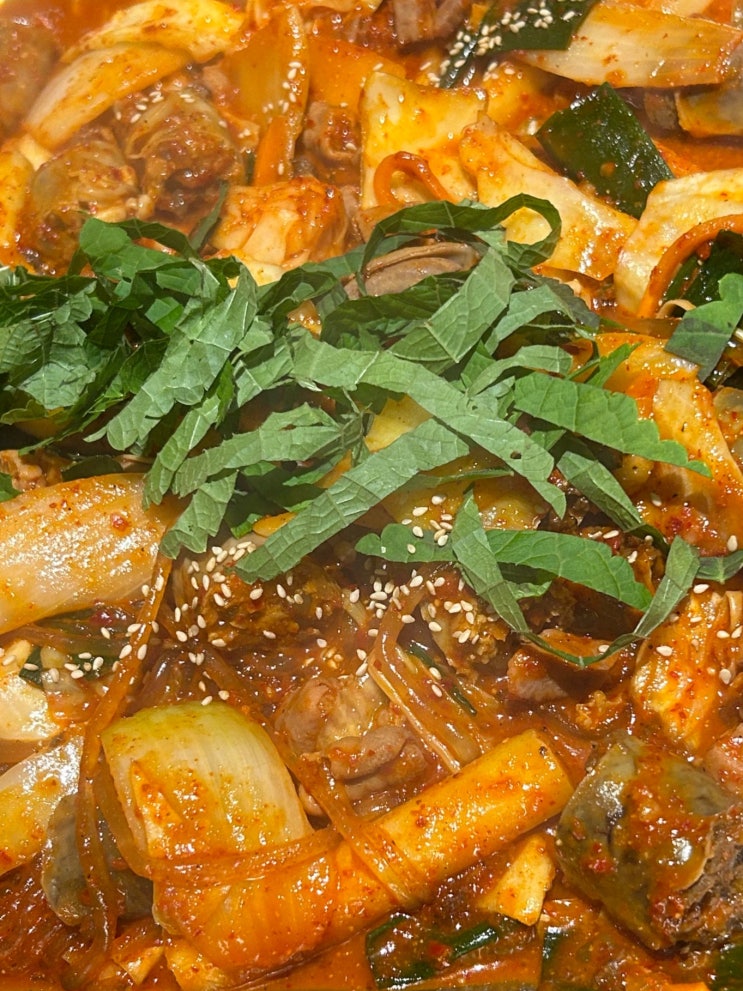  순대실록 용산 아이파크몰 가성비 맛집 순대곱창볶음 내 돈 내산