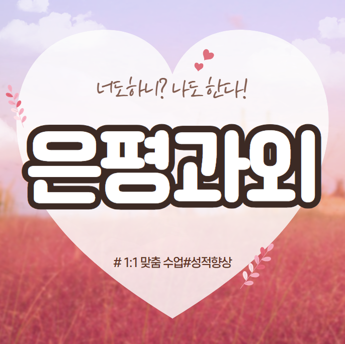  구파발수학과외 은평뉴타운 영어과외 고등학생 내신