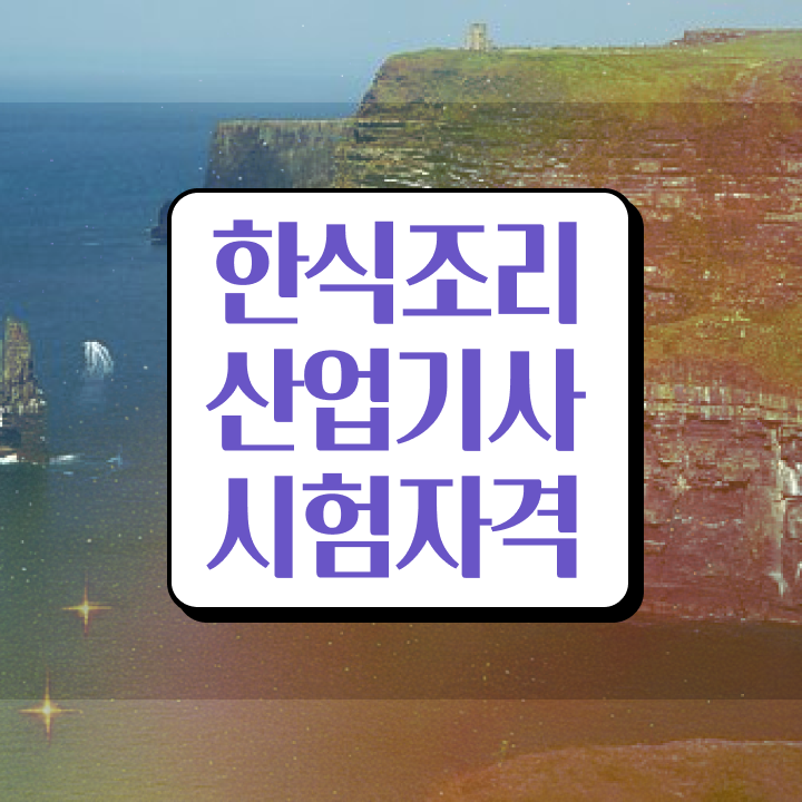  한식조리산업기사 응시자격 서류제출 한식조리산업기사 응시자격 독학으로 빠르게 준비한 비법