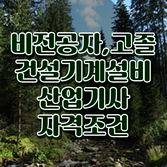  건설기계설비산업기사 관련학과 건설기계설비산업기사 시험응시조건 온라인으로 5달만에 완료한 비법
