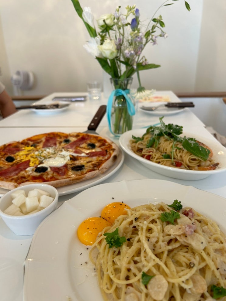  울산 남구 옥동 엔쵸비 파스타 맛집 이태리주택 예쓰키즈존