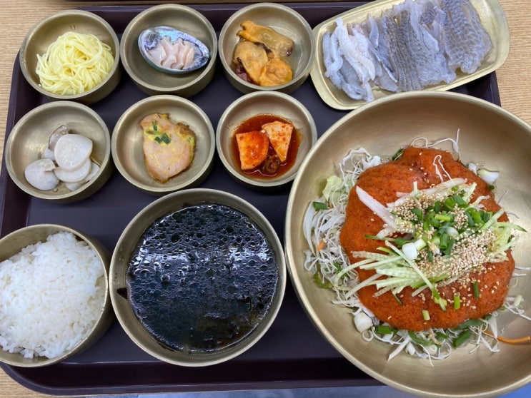  명지 신호동 수성수산 도다리 따로물회 후기