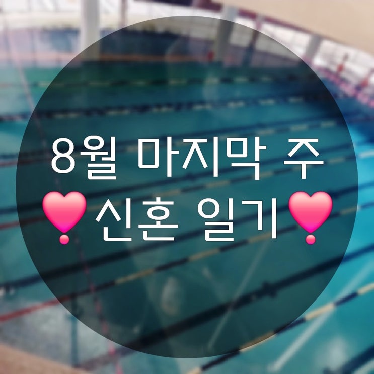 8월 마지막주 일상기록(난소나이검사 반다비국민체육센터 춘천수영강습)