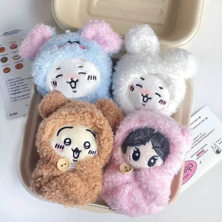  10cm 아이돌인형 귀여운 동물 겉싸개 보낭 강보