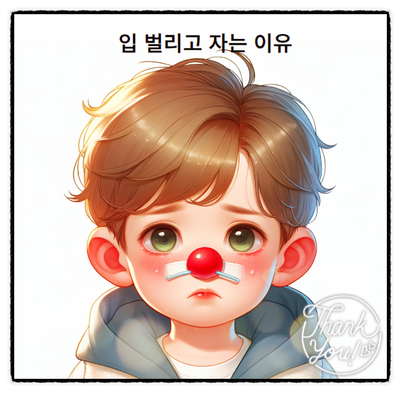  입 벌리고 자면 안 좋아요