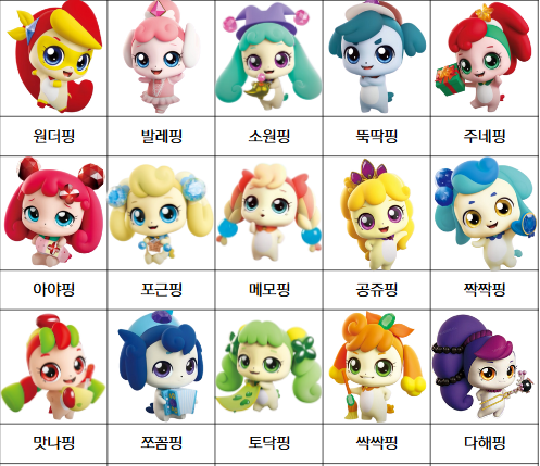 티니핑 캐릭터 종류 이름 시즌별 총정리 (도안공유) : 네이버 블로그
