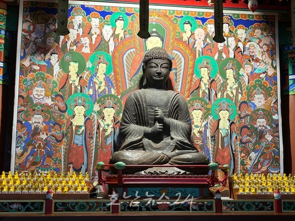  해남 마산면 은적사에 소장중인 ‘철조비로자나불좌상’ 국가 보물 지정