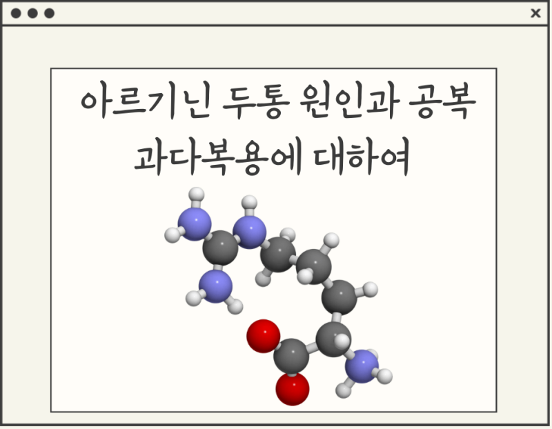아르기닌 두통 및 공복과 과다복용 하면 어떻게 될까?