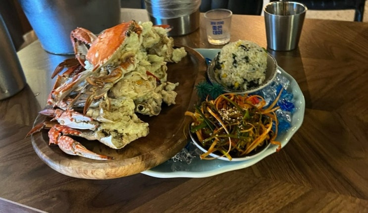  부산 서면 꽃게구이 안주 맛집 김감자