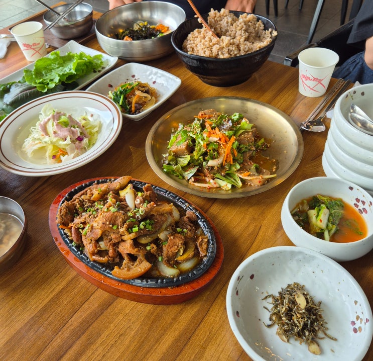  [한아름보리밥] 청국장보리밥/된장보리밥/돈가스/제육