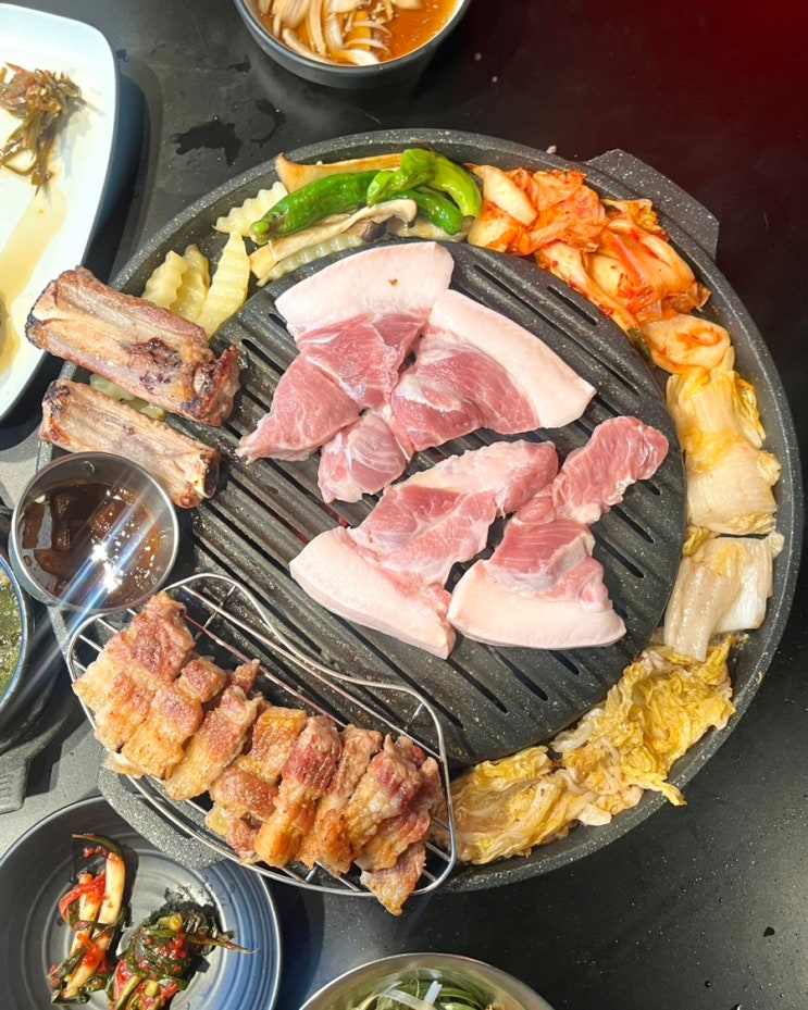  부산 전포맛집 불티 생포갈비 뒷통구이 구워주는 고기집