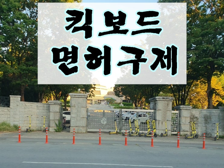  킥보드 음주운전 면허취소 처분 정지로 감경 받기
