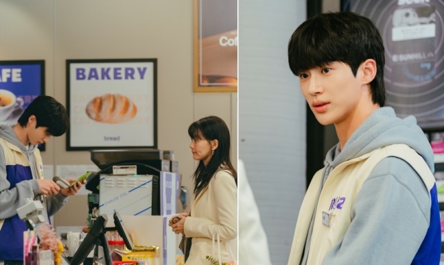 변우석, '편의점 알바생' 됐다…신민아와 어리둥절한 대면... 