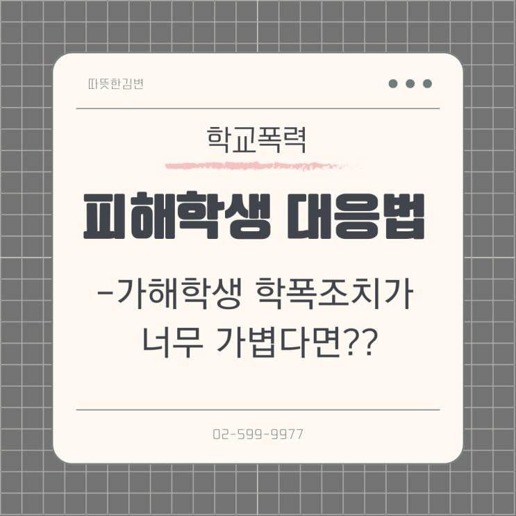  가해학생 조치가 너무 가벼운 경우 피해학생이 할 수 있는 대응