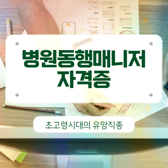  40대남자자격증 , 병원동행매니저 경력없는 사람도 온라인 교육원에서 쉽게 준비했던 과정