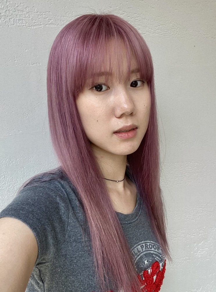  홍대미용실 보그헤어 초이 탈색 - 핑크바이올렛 / 애쉬바이올렛