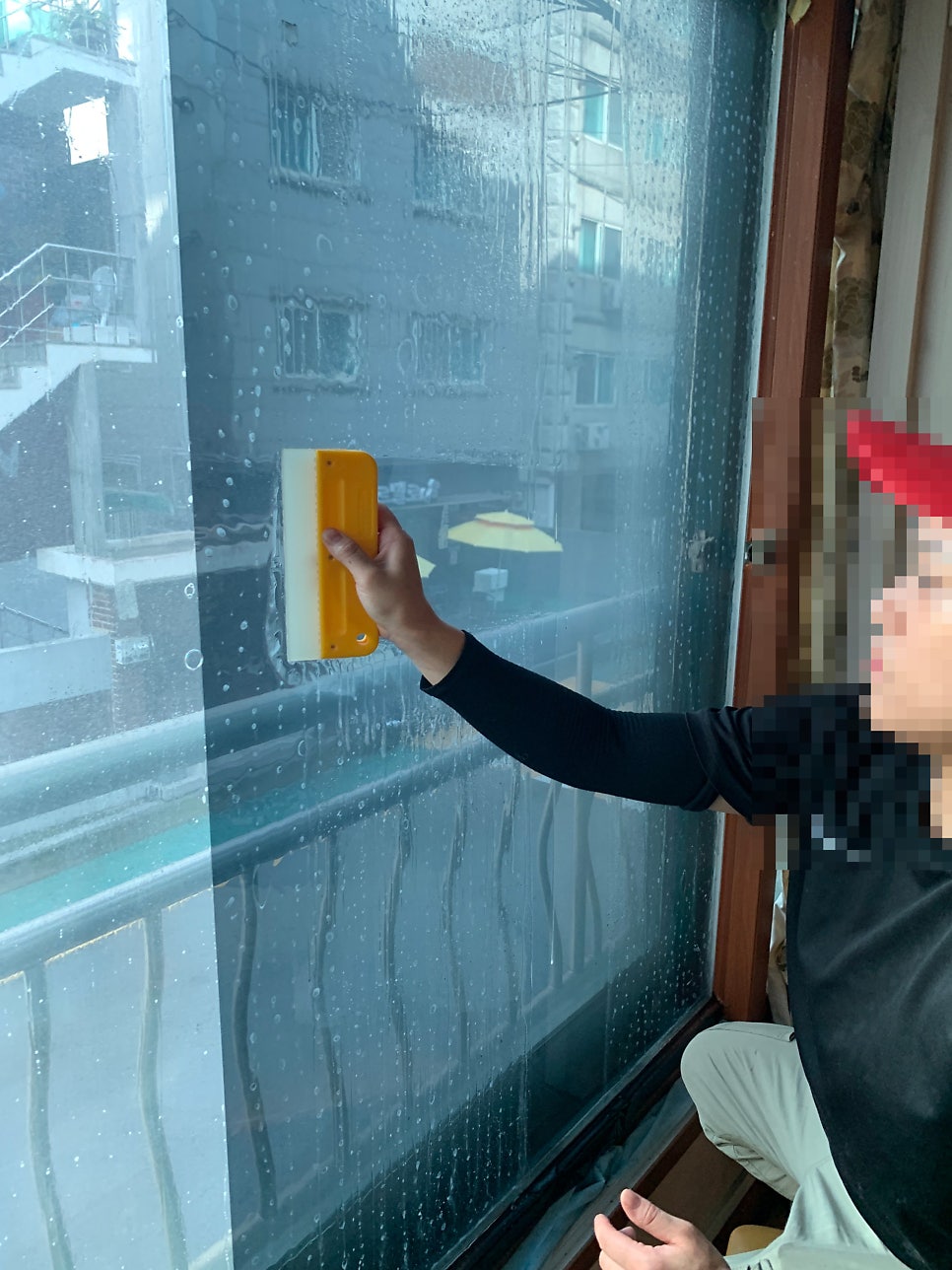 빌라 사생활보호필름 시공
