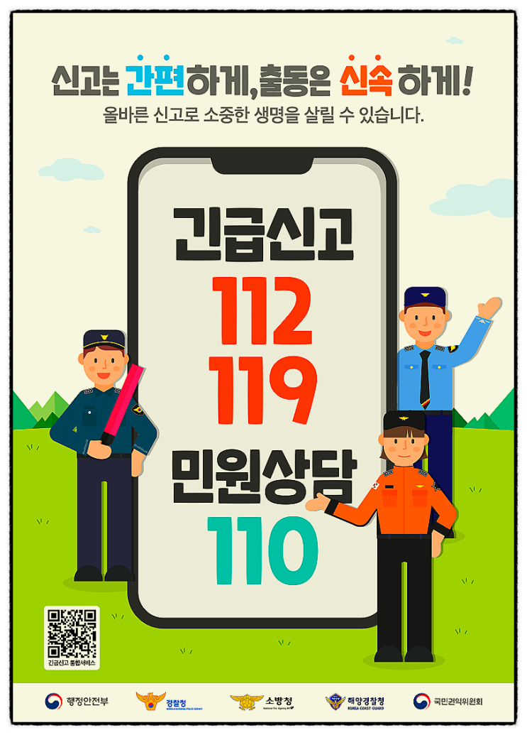  [일상정보] 긴급상황 112, 119 역할과 차이점