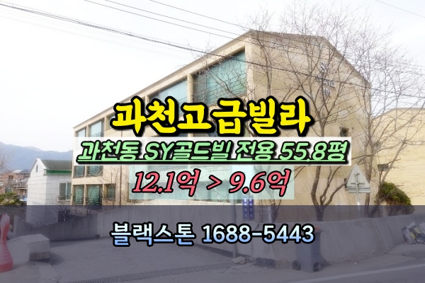  과천고급빌라 경매 SY골드빌 과천동 50평대 10억