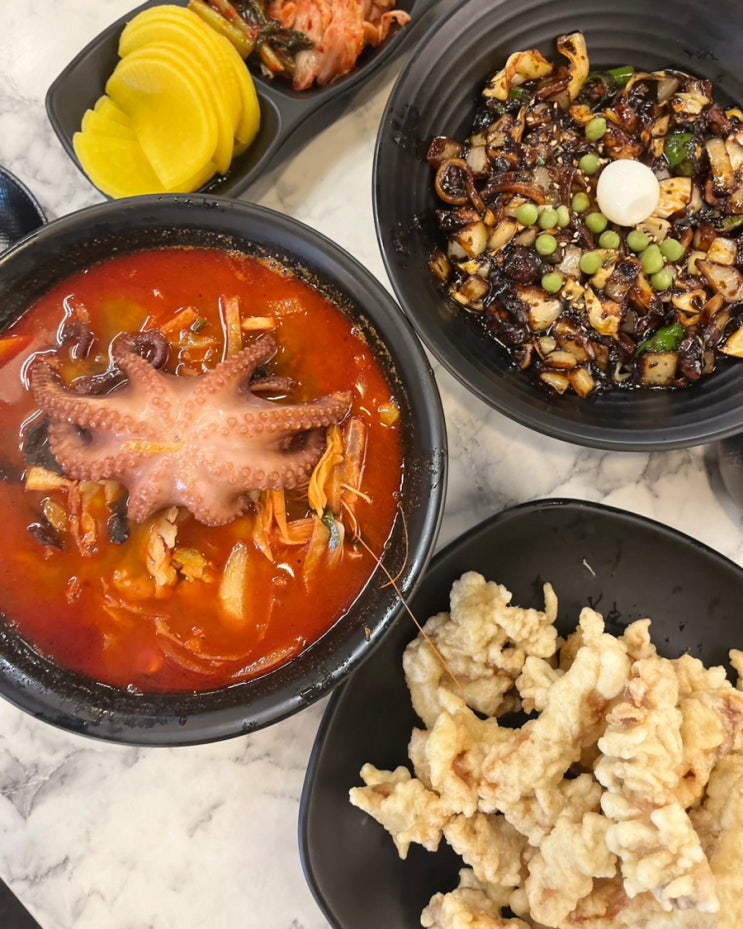  [여수 돌문어짬뽕 맛집] 여수 홍포 돌문어짬뽕 고추짜장 탕수육 칼칼한 맛이 일품