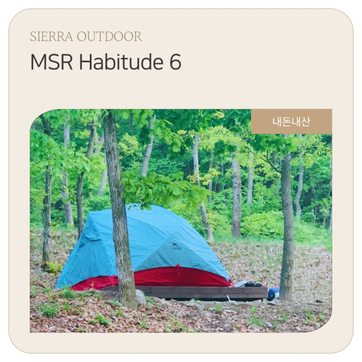  ️ MSR Habitude 6(해비튜드6 입식텐트)