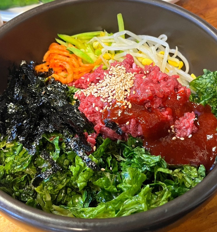  광주 두암동 브레이크타임 없는 식당 육회비빔밥 생비<밤실마을>