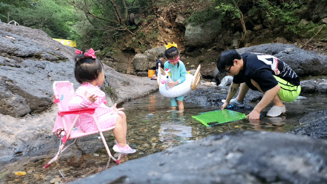 김해 장유 대청계곡에서 물고기 잡기 성공! 김해 장유 대청계곡에서 물고기 잡기 성공!