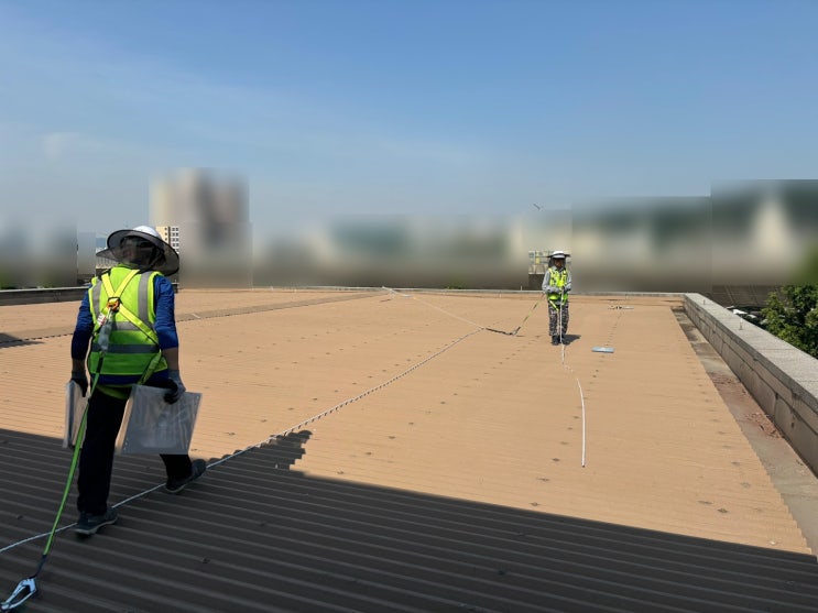  [3M Roofsafe system] 지붕추락방지 안전대 걸이시설 설치 공사