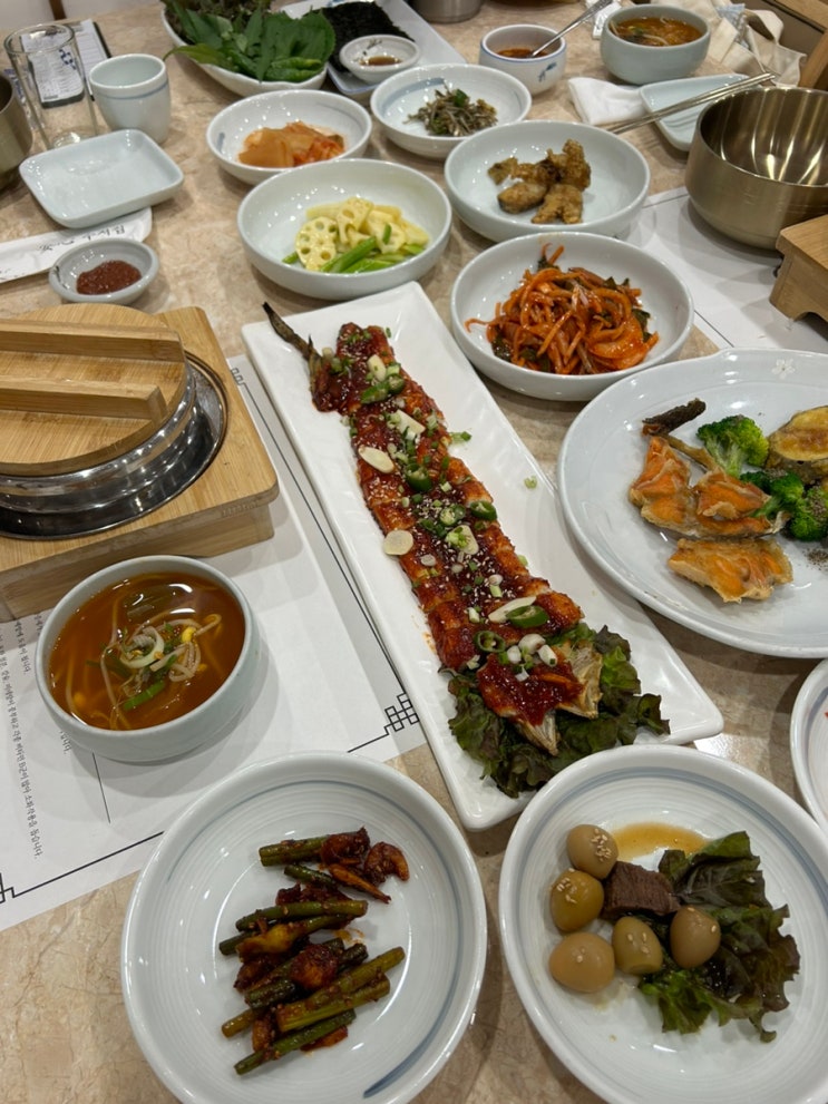  울산 시청 맛집 이조장어 부모님 식사 전복솥밥 추천