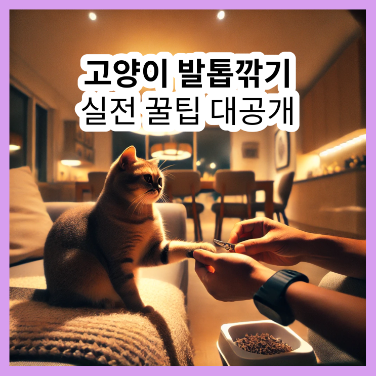  고양이 손톱 깎기 (발톱 깎기) 알고 보면 쉬워요! 실전 꿀팁 대공개