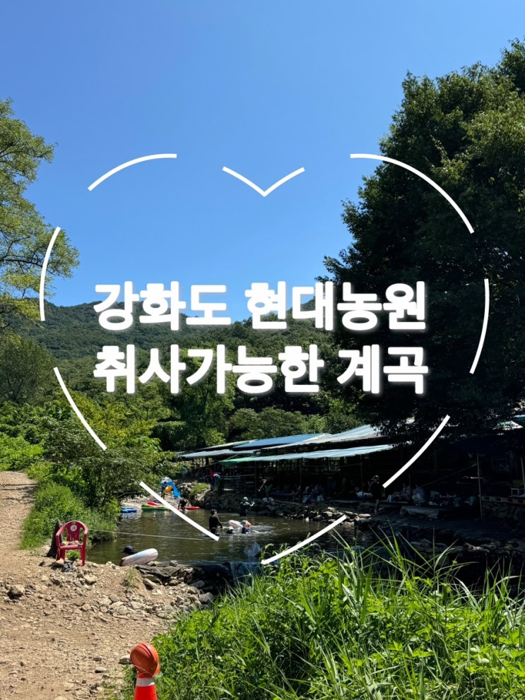  강화도 현대농원 계곡 평상 대여! 가족 피크닉의 숨은 명소