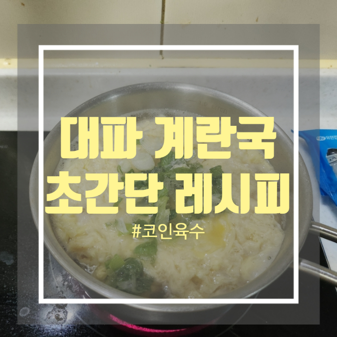 대파 계란국 만들기 계란국 코인육수 대파 계란국 만들기 계란국 코인육수