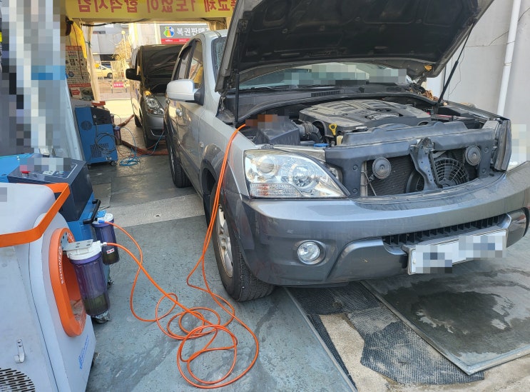  쏘렌토 구형 자동차검사불합격 자동차 검사 매연 걱정되시나요? 부품교체 1도 없이 500대 이상 재검사 합격시킴