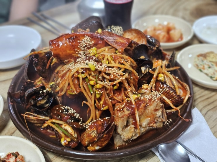  [전라도 순천] 장천동 순천시천 인근 해물등뼈짐 맛집 '산정골해장국' 후기, 메뉴, 주차