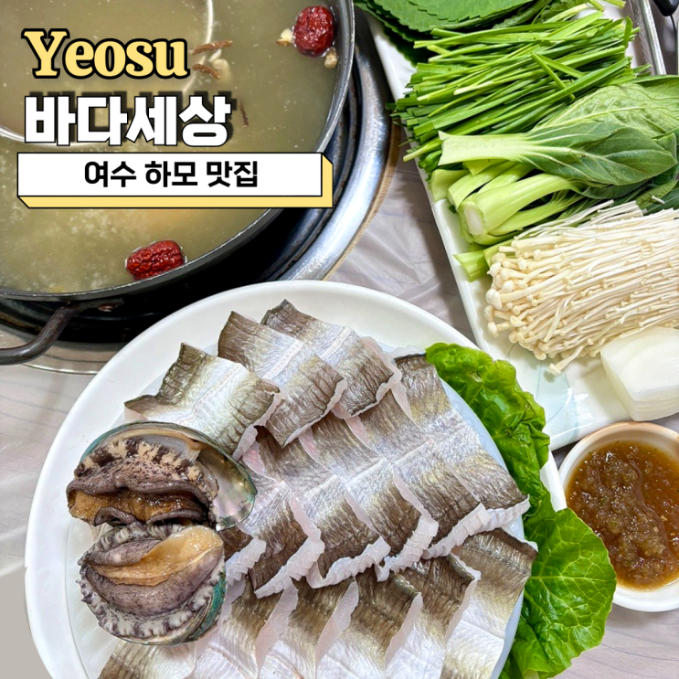  여수 하모 맛집, 보양식으로 제격이었던 하모 샤브샤브 맛집 바다세상