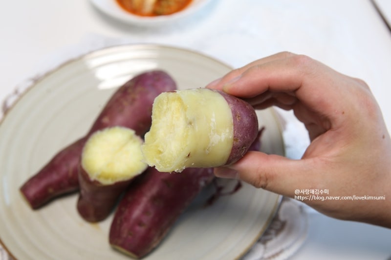 고구마 맛있게 찌는법 찜기없이 밤고구마 찌는법 찌는 시간