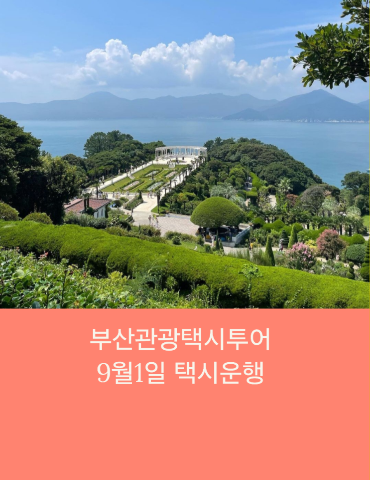 부산관광택시 부산택시투어 푸른바다 거제여행