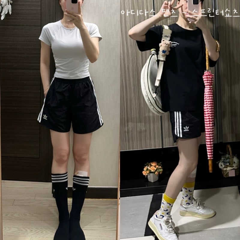 아디다스 클래식 팬츠 스프린터 쇼츠 | 러닝 테니스 헬스장 운동복일상복 코디 후기 추천